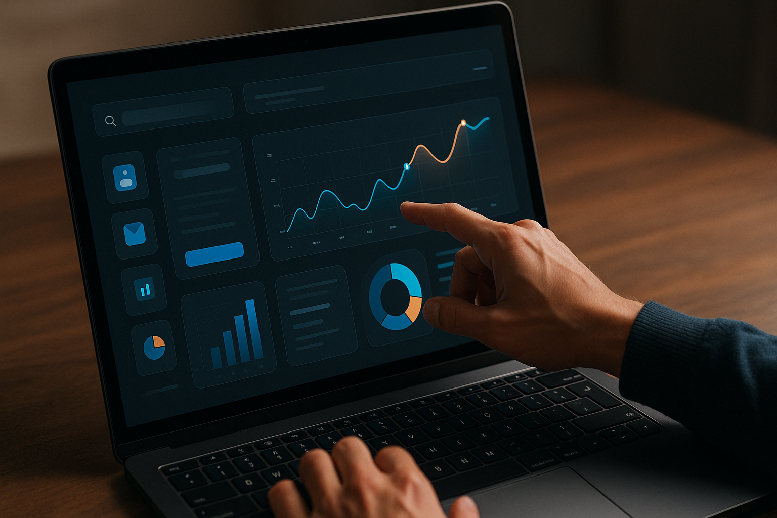 UI Gráfica Completa: Animações, Diagramas e Efeitos Visuais Incríveis.